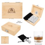 Whiskey Stone Ice Cubes In Fsc® Bamboo Box 1 Whiskey Stone Ice Cubes In Fsc® Bamboo Box 1