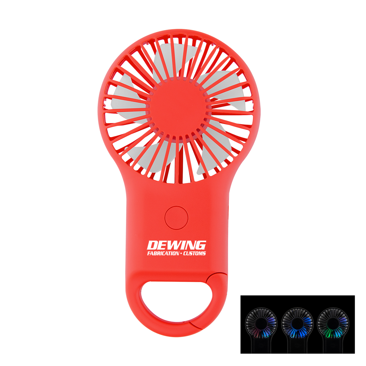 Rechargeable Handheld Fan With Carabiner 2.0 1