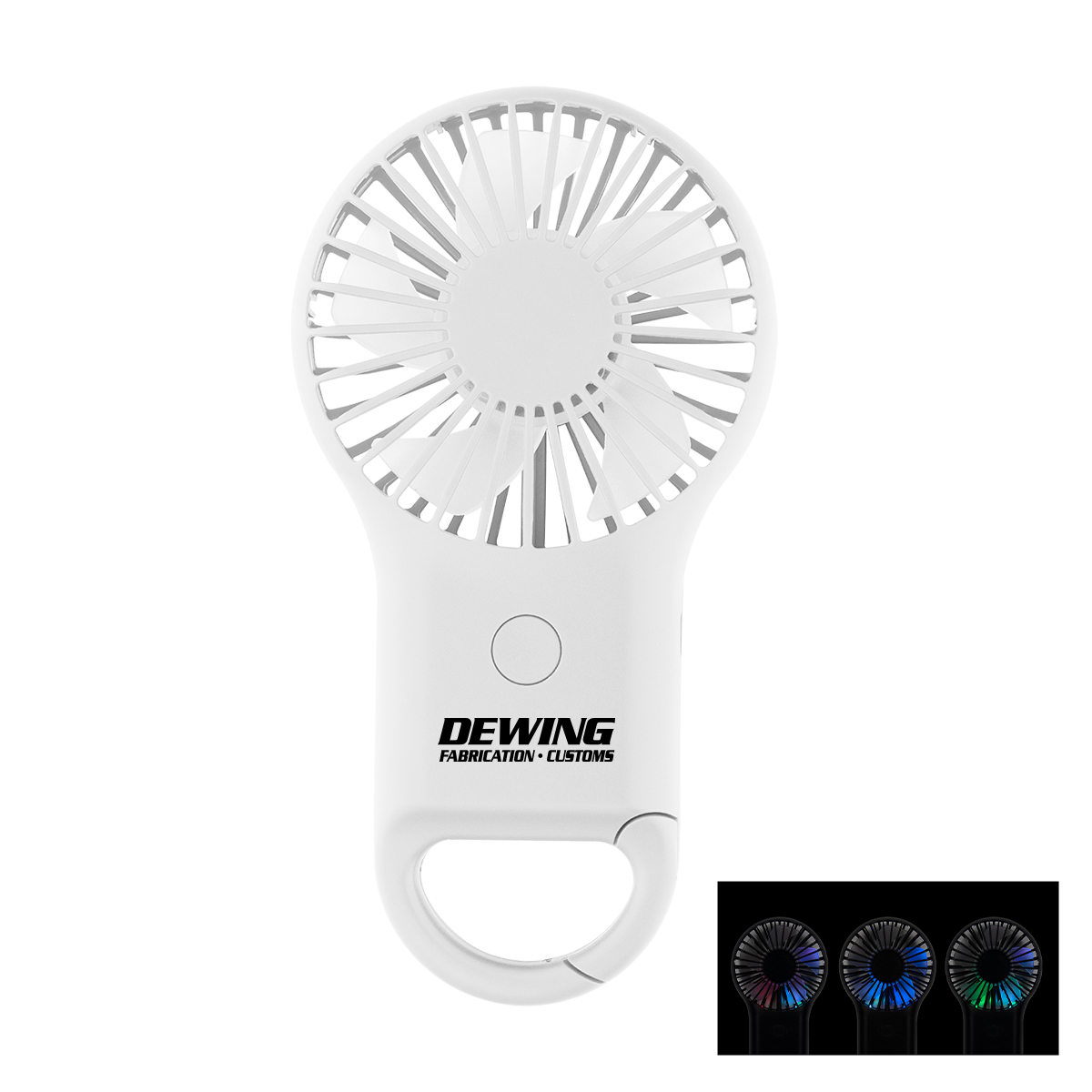 Rechargeable Handheld Fan With Carabiner 2.0 1