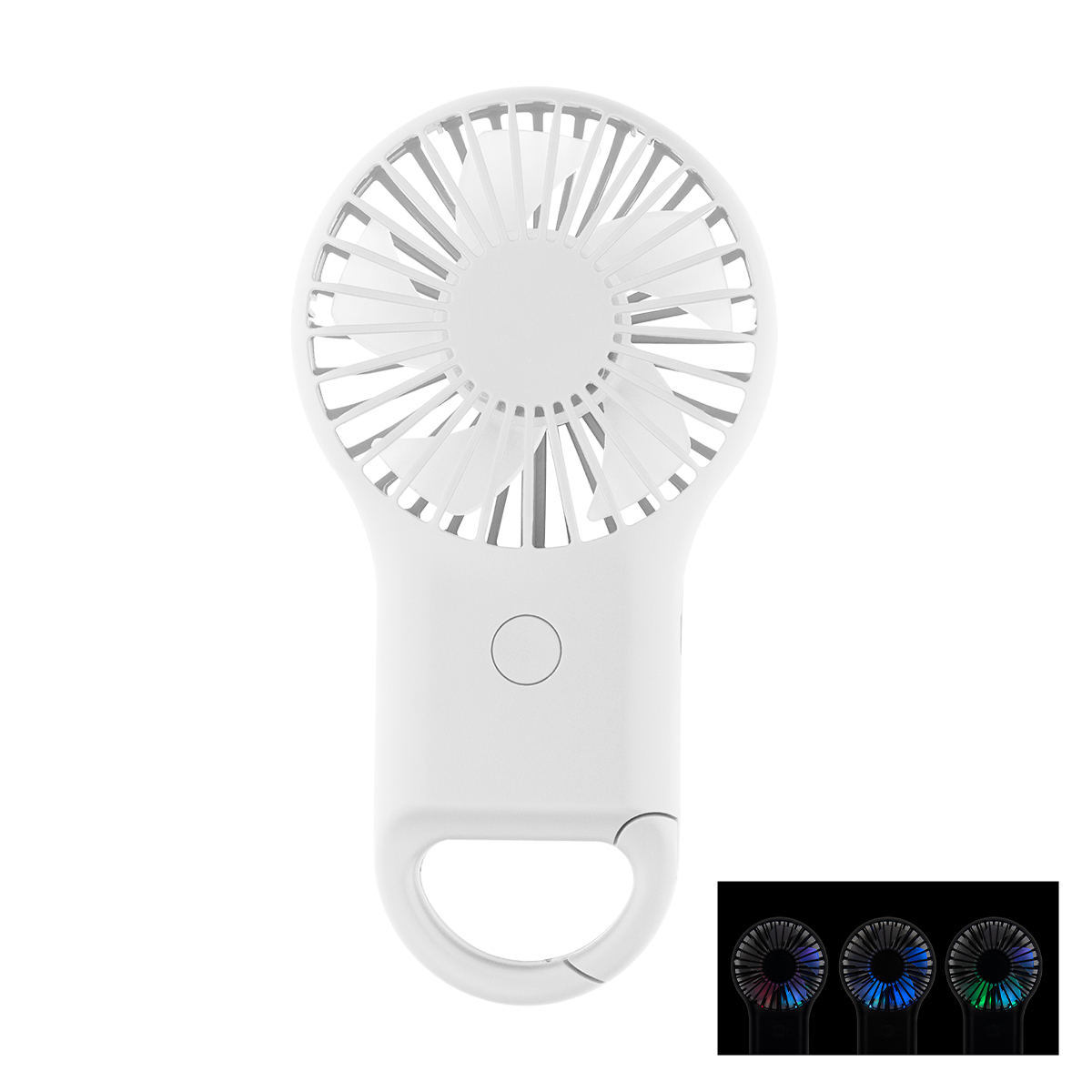 Rechargeable Handheld Fan With Carabiner 2.0 1
