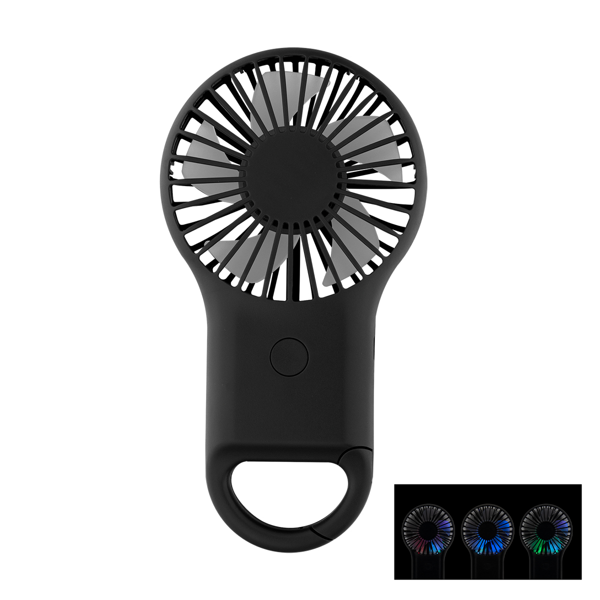 Rechargeable Handheld Fan With Carabiner 2.0 1