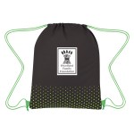 Connect The Dots Non-woven Drawstring Bag - 3376 BLKLIM Silkscreen Connect The Dots Non-woven Drawstring Bag - 3376 BLKLIM Silkscreen