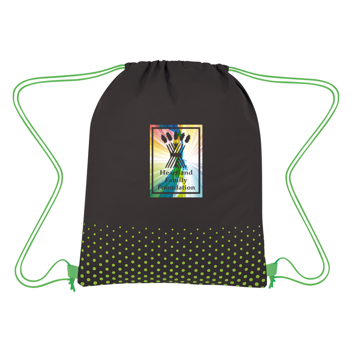 Connect The Dots Non-woven Drawstring Bag 1