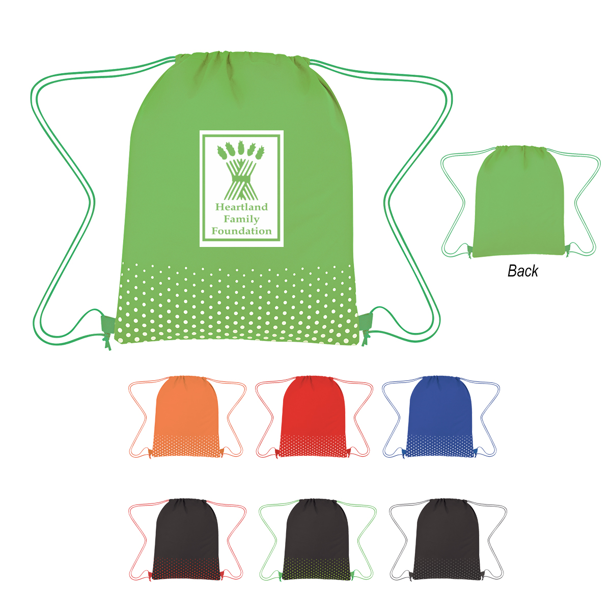 Connect The Dots Non-woven Drawstring Bag 1