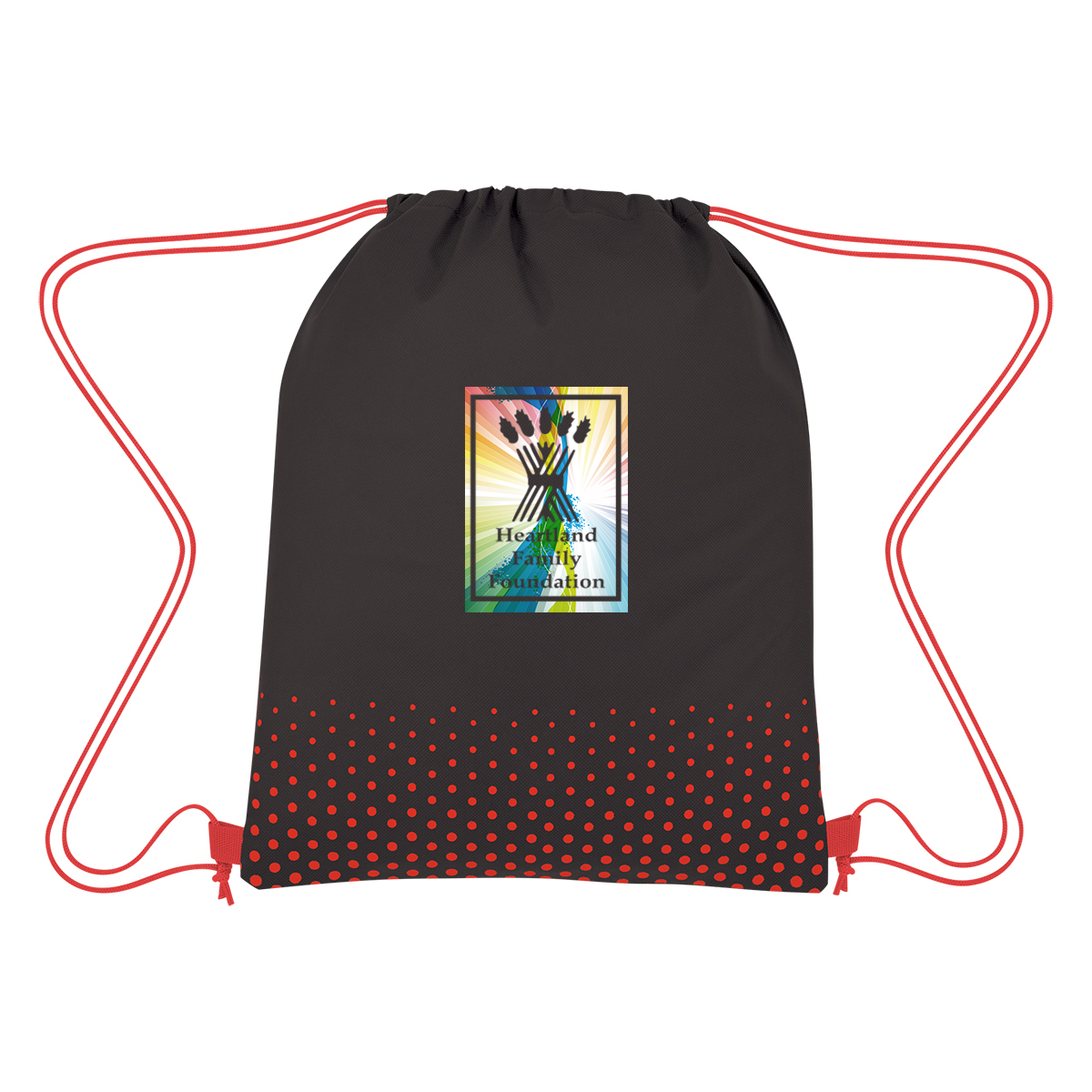Connect The Dots Non-woven Drawstring Bag 1