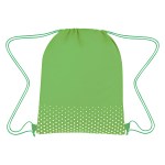 Connect The Dots Non-woven Drawstring Bag - 3376 REDWHT Blank Connect The Dots Non-woven Drawstring Bag - 3376 REDWHT Blank