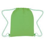 Connect The Dots Non-woven Drawstring Bag - 3376 REDWHT Silkscreen Connect The Dots Non-woven Drawstring Bag - 3376 REDWHT Silkscreen