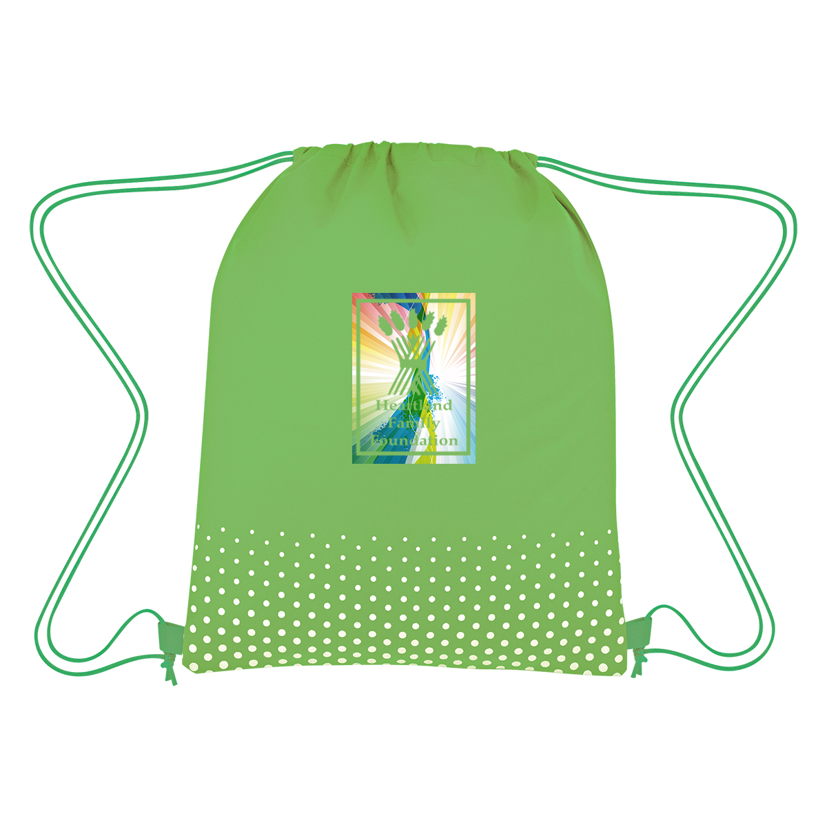 Connect The Dots Non-woven Drawstring Bag 1