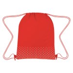 Connect The Dots Non-woven Drawstring Bag - 3376 ROYWHT Silkscreen Connect The Dots Non-woven Drawstring Bag - 3376 ROYWHT Silkscreen