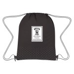 Connect The Dots Non-woven Drawstring Bag - 3376 BLKGRA Silkscreen Connect The Dots Non-woven Drawstring Bag - 3376 BLKGRA Silkscreen