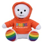 6" Rainbow Bear - 1277 RAINBOW Hoodie Colorbrite 6" Rainbow Bear - 1277 RAINBOW Hoodie Colorbrite
