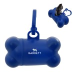 Bone Shaped Dog Bag Dispenser - 9509 WHT Padprint Bone Shaped Dog Bag Dispenser - 9509 WHT Padprint