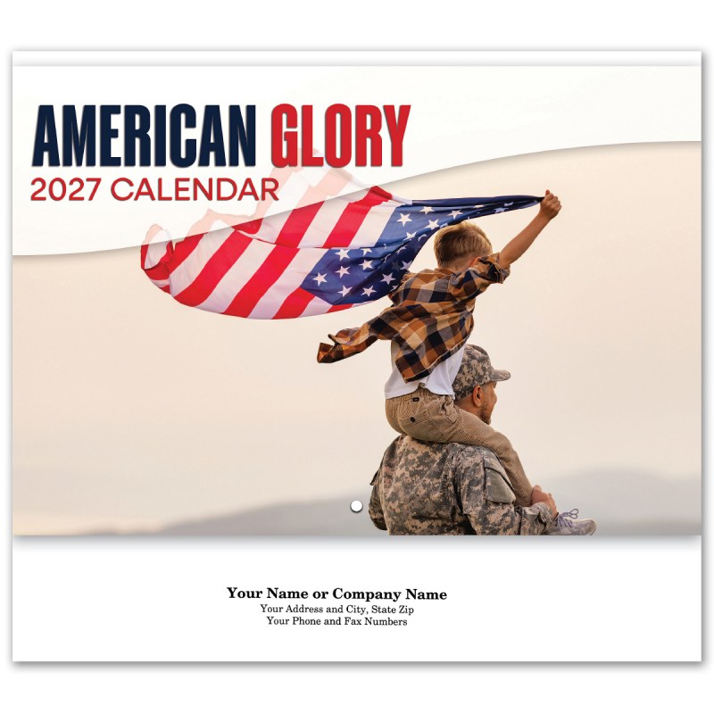 American Glory Stapled Wall Calendar 1 American Glory Stapled Wall Calendar 1