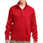 Sport-tek® Tech Fleece 1/4-zip Pullover - F247 TrueRed Sport-tek® Tech Fleece 1/4-zip Pullover - F247 TrueRed