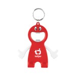 Bottle Opener Buddy Keychain - 20125 REDWHT Padprint Bottle Opener Buddy Keychain - 20125 REDWHT Padprint