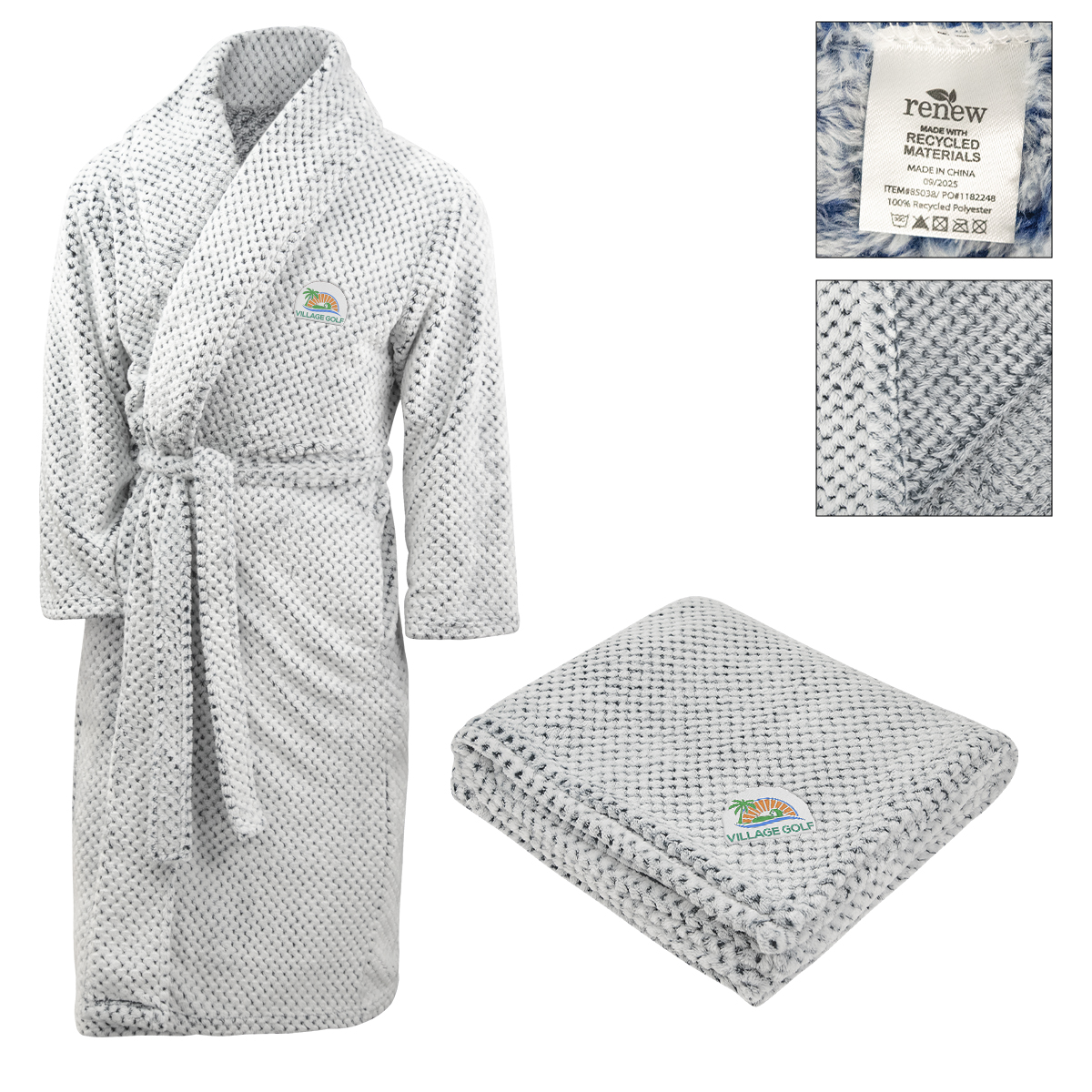 Dream Weaver Rpet Blanket & Robe Gift Set 1