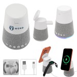 Astro Light Up Speaker Multi-charging Sound Machine - 25677 WHTGRA Padprint Astro Light Up Speaker Multi-charging Sound Machine - 25677 WHTGRA Padprint
