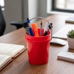 13 Oz. Recycled Mini Bucket - 75262 RED Inuse 13 Oz. Recycled Mini Bucket - 75262 RED Inuse