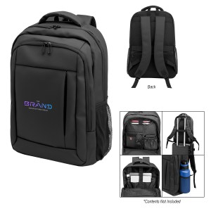 Deluxe Executive Grid Rpet Laptop Backpack 1 Deluxe Executive Grid Rpet Laptop Backpack 1