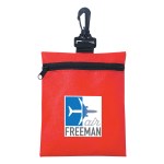 Non-woven Zippered Pouch - 3305 RED Colorbrite Non-woven Zippered Pouch - 3305 RED Colorbrite