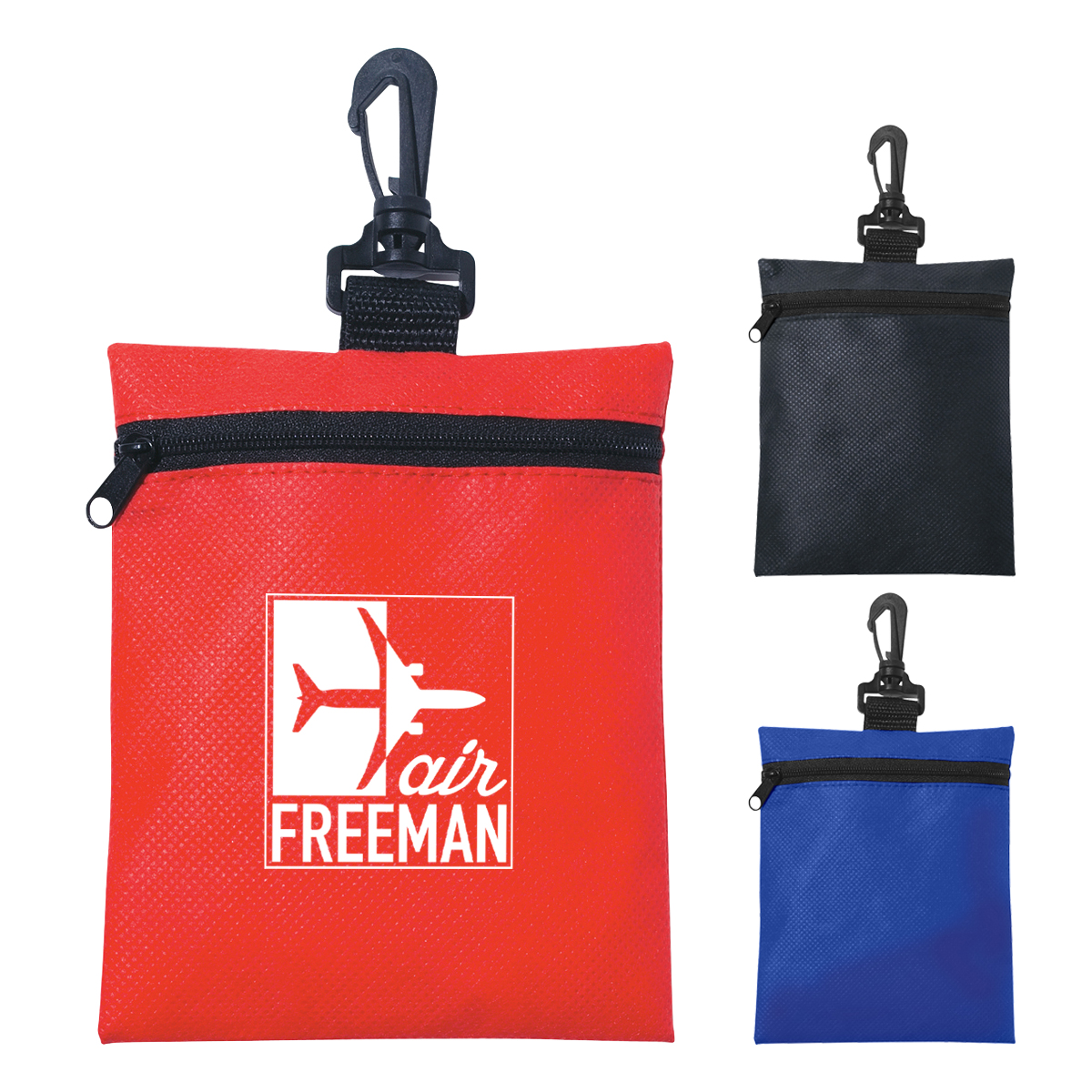 Non-woven Zippered Pouch 1