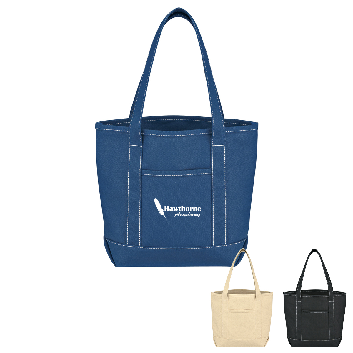 Small Cotton Canvas Yacht Tote Bag 1