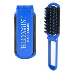 Kwik-fix Folding Brush With Mirror - 7111 WHT Silkscreen Kwik-fix Folding Brush With Mirror - 7111 WHT Silkscreen
