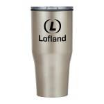 30 Oz. Rossmoor Stainless Steel Tumbler - 5656 WHT Silkscreen 30 Oz. Rossmoor Stainless Steel Tumbler - 5656 WHT Silkscreen