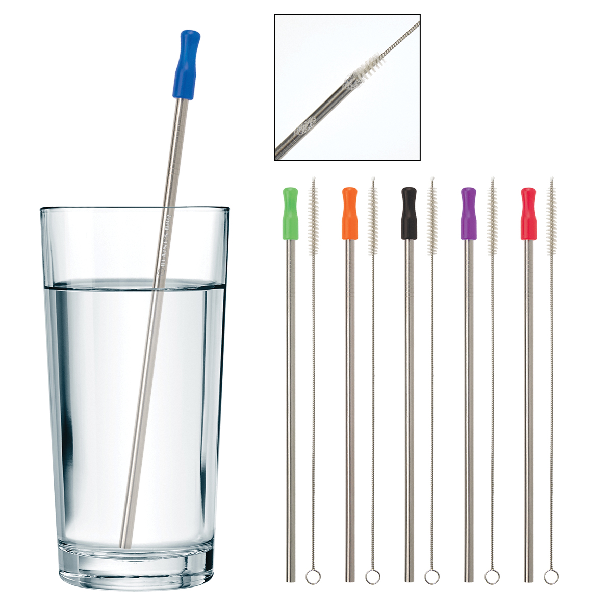 Stainless Steel Straw With Cleaning Brush 1