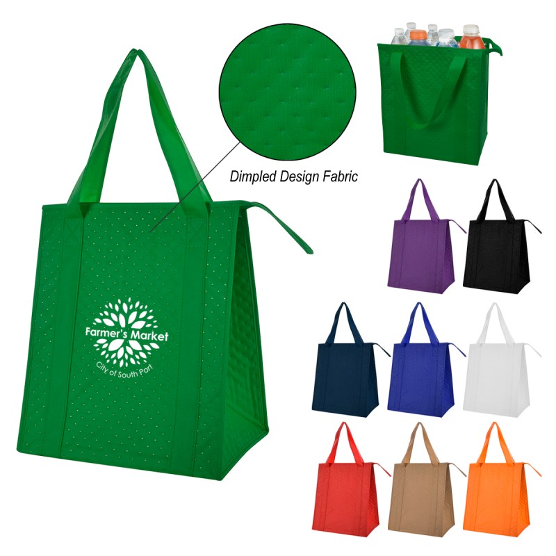 Dimples Non-woven Cooler Tote Bag 1 Dimples Non-woven Cooler Tote Bag 1