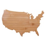Usa Shape Bamboo Cutting Board 2 Usa Shape Bamboo Cutting Board 2