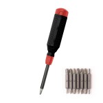 Megapro 15-in-1 Multi-bit Screwdriver - 7255 BLKRED Megapro 15-in-1 Multi-bit Screwdriver - 7255 BLKRED