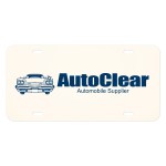 Aluminum Custom License Plate - 0VPAL WHT Silkscreen Aluminum Custom License Plate - 0VPAL WHT Silkscreen