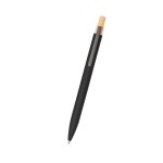 Recycled Aluminum Pen With Bamboo Plunger - 11989 BLK Laser Recycled Aluminum Pen With Bamboo Plunger - 11989 BLK Laser