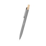 Recycled Aluminum Pen With Bamboo Plunger - 11989 GRA Laser Recycled Aluminum Pen With Bamboo Plunger - 11989 GRA Laser