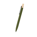 Recycled Aluminum Pen With Bamboo Plunger - 11989 BUR Silkscreen Recycled Aluminum Pen With Bamboo Plunger - 11989 BUR Silkscreen