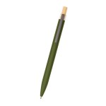 Recycled Aluminum Pen With Bamboo Plunger - 11989 OLV Front Recycled Aluminum Pen With Bamboo Plunger - 11989 OLV Front