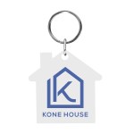 Acrylic Key Tag - House - 20104 WHT 4CP Acrylic Key Tag - House - 20104 WHT 4CP