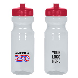 America250™ 24 Oz. Poly-clear™ Fitness Bottle 1 America250™ 24 Oz. Poly-clear™ Fitness Bottle 1