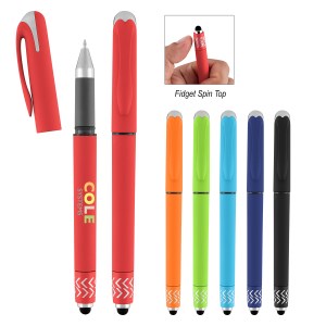 Spin Top Gel Pen With Stylus 1 Spin Top Gel Pen With Stylus 1