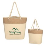 Burlap Rope Tote Bag 1 Burlap Rope Tote Bag 1