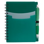 Tri-pocket Notebook & Satin Pen - 6939 ORN Blank Tri-pocket Notebook & Satin Pen - 6939 ORN Blank