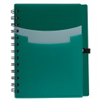 Tri-pocket Notebook & Satin Pen - 6939 ORN Back Tri-pocket Notebook & Satin Pen - 6939 ORN Back