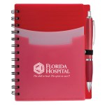Tri-pocket Notebook & Satin Pen - 6939 ORN Open Tri-pocket Notebook & Satin Pen - 6939 ORN Open