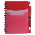 Tri-pocket Notebook & Satin Pen - 6939 ORN Propped Blank Tri-pocket Notebook & Satin Pen - 6939 ORN Propped Blank
