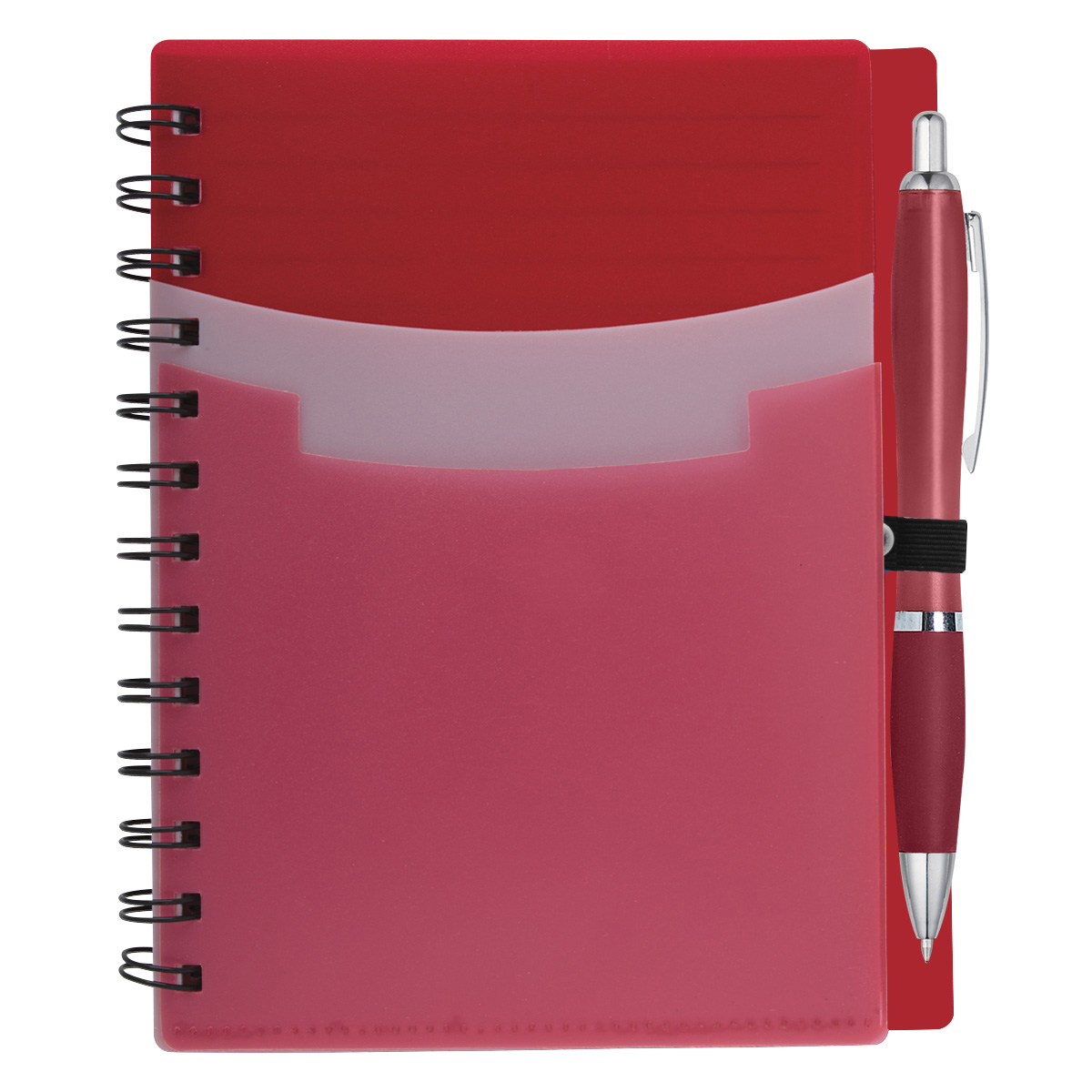 Tri-pocket Notebook & Satin Pen 1