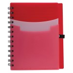 Tri-pocket Notebook & Satin Pen - 6939 BLU Silkscreen Tri-pocket Notebook & Satin Pen - 6939 BLU Silkscreen