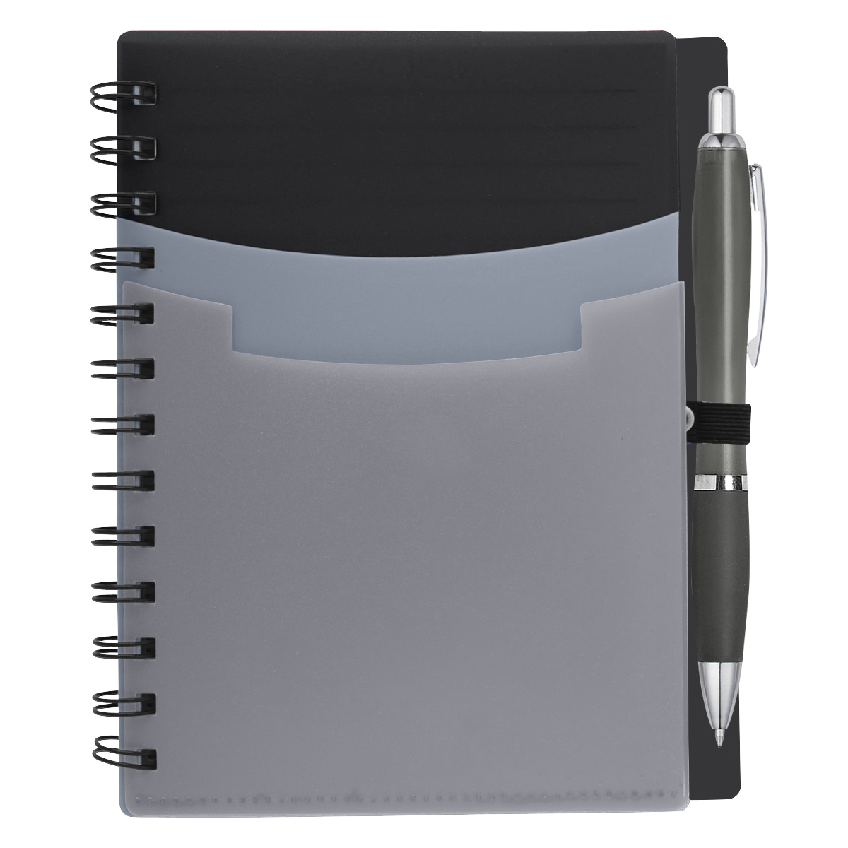 Tri-pocket Notebook & Satin Pen 1