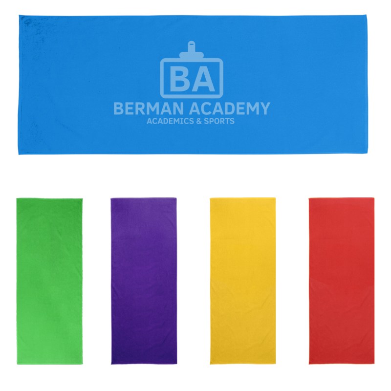 30" X 60" Velour Beach Towel 1 30" X 60" Velour Beach Towel 1