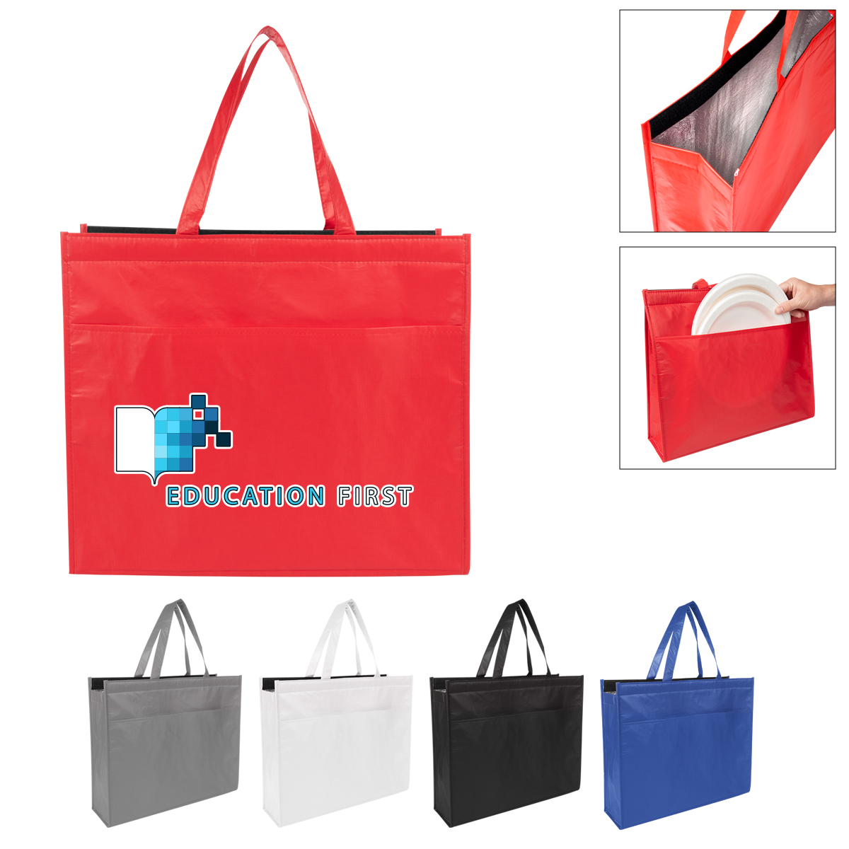 Matte Cooler Tote Bag With 100% Rpet Material 1